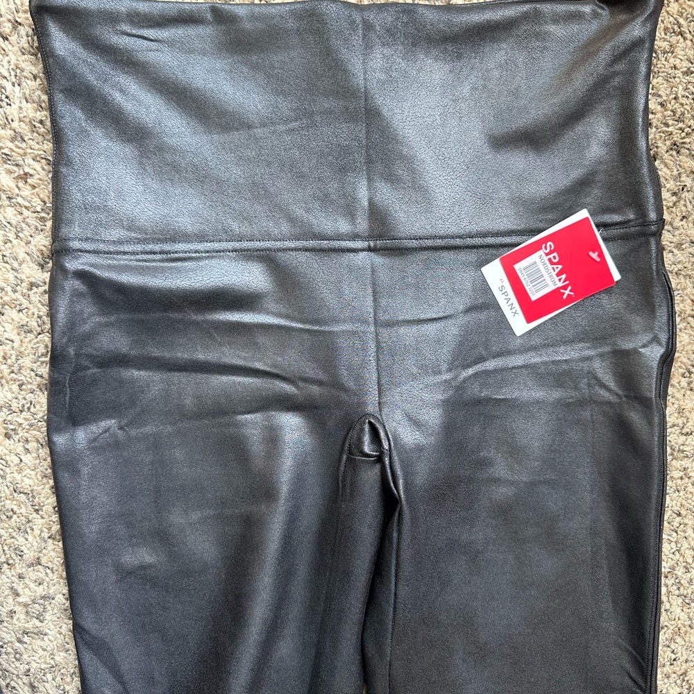 Spanx faux leather leggings